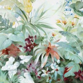 Virágzó dzsungel - kézzel átfestett olajfestmény