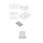 Klipsz összeköto (max. 5A) C1-28 2 pólusú IP20 flexszalagokhoz, szélesség 8mm, osztásköz >12mm