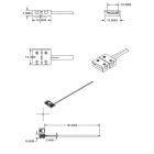Klipsz összeköto (max. 5A) C1-210 2 pólusú IP20 flexszalagokhoz, 10 mm szélesség, osztásköz >12 mm