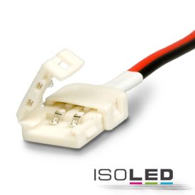   Klipsz kábelcsatlakozó (max. 5A) C1-28 2 pólusú IP20 flexszalagokhoz, széles 8mm, osztásköz >12mm