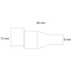 Kerek adapter anya, 2 pólusú csatlakozóhoz
