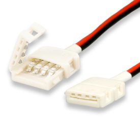   Klipsz összeköto kábellel (max 5A) C1-212 2 pól. IP20 flexszalagokhoz, széles 12mm, osztásköz>12mm