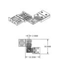 Klipsz sarok összeköto (max. 5A) C1-210 2 pólusú IP20 flexszalagokhoz, széles 10mm, osztásköz>12mm