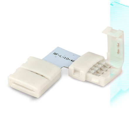 Klipsz sarok összeköto (max. 5A) C1-410 4 pólusú IP20 flexszalagokhoz, széles 10mm, osztásköz>12mm