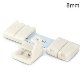   Klipsz T-összeköto (max. 5A) C1-48 2 pólusú IP20 flexszalagokhoz, 8 mm szélesség, osztásköz >12 mm