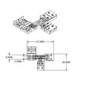 Klipsz T-összeköto (max. 5A) C1-48 2 pólusú IP20 flexszalagokhoz, 8 mm szélesség, osztásköz >12 mm