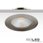 LED bútorba süllyesztheto szpotlámpa COB reflektorral, 3W, 60°,szálcsiszolt nikkel , meleg fehér