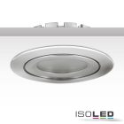 LED süllyesztett szpotlámpa, ezüst, SMD, 8W, 120°, meleg fehér, dimmelheto