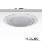 LED süllyesztett szpotlámpa, ezüst, 8W, 72°, meleg fehér, dimmelheto