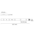 LED SIL-RGB flexibilis szalag, 24V, 7,2W, IP20, 30 LED/m