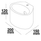 LED gipsz fali lámpa, G9, ovális