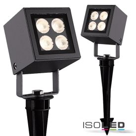   LED kültéri lámpa, Cube IP65, 4x2W CREE, antracit, meleg fehér