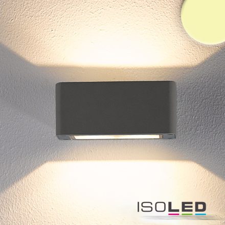 LED fali lámpa, Up&Down, 4x3W CREE, IP54, antracit, meleg fehér