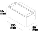 LED fali lámpa, Up&Down, 4x3W CREE, IP54, fehér, meleg fehér