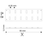 LED CRI930 flexibilis szalag, 24V, 30W, kétsoros, IP20, meleg fehér, 240 LED/m