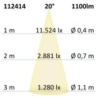 LED fali lámpa, Flex, Up&Down, 2x5W CREE, IP54, fehér, meleg fehér