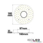 LED átszerelo áramköri lap, 160 mm, 14W, meleg fehér, mágnessel és HF mozgásérzékelovel