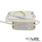 LED mélysugárzó, 9 W, ultra lapos, szögletes, fehér meleg fehér, dimmelheto