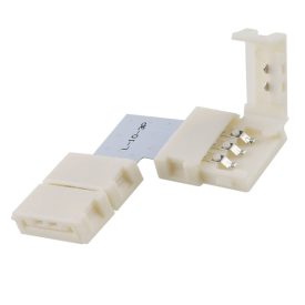   Klipsz sarok összeköto (max 5A) C1-310 3 pólusú IP20 flexszalagokhoz, 10 mm széles, osztásköz>12mm