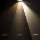 LED süllyesztett szpotlámpa SUNSET, változtatható színhom,fehér,9W,45°,2000-2800K,Dim-to-warm