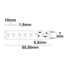LED CRI840 High Lumen CC flexibilis szalag, 24V, 21W, IP20, semleges fehér, 140 LED/m