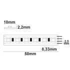 LED RGB Linear10 flexibilis szalag, 24V, 12W, IP20, 120 LED/m