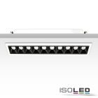 LED süllyesztett lámpatest vetítolencsés vonal, fehér/fekete, dimmelheto, 20 W, meleg fehér