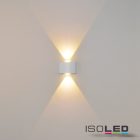 Kültéri LED fali lámpa, fel/le, IP54, 2*1 W CREE, homok fehér, meleg fehér