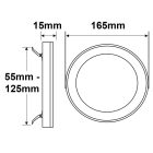 LED süllyesztett/felületre szerelt lámpa Slim Flex, 12 W, ColorSwitch 3000K|3500k|4000K, fehér