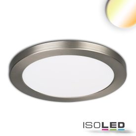   LED süllyesztett/felületre való lámpa Slim Flex,18 W,ColorSwitch 3000-3500-4000K,szálcsiszolt nikkel
