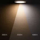 LED süllyesztett/felületre szerelt lámpa Slim Flex 24 W, ColorSwitch 3000K|3500k|4000K, fehér