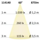LED süllyesztett szpotlámpa Sys-68,10W,IP65, semleges fehér,Push vagy Dali-dimmelheto (fedél nélkül)