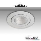 LED  süllyesztett szpotlámpa, fehér, 8W, 36°, kerek, meleg fehér, IP65, dimmelheto