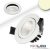 LED süllyesztett szpotlámpa, fehér, 8W, IP65, 60°, kerek, meleg fehér, IP65, dimmelheto