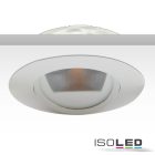 LED aszimmetrikus süllyesztett szpotlámpa, fehér, 8W, 50°, IP44, kerek, meleg fehér, dimmelheto