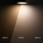 LED-es lefelé világító lámpa csökkentett káprázással, 25W, kerek, DN170, CRI90, színváltó 3000|3500|4000K, dimmelheto