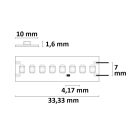 LED HEQ930 flexibilis szalag High Bright, 24V, 22W, IP20, 3000K, 240 LED/m