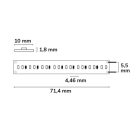 LED CRI90 SUNSET dimm.-melegítheto (feszültségnyelon keresztül)flex. szalag, 24V,20W,IP20,1800-2700K