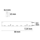 LED Neon flexibilis szalag 6512, 24V, 14,4W, IP66, 4000K, 140 LED/m, incl. szereloklipsz