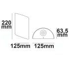 LED fali lámpa Swing, Up&Down, 2*2 W CREE, IP54, homok fehér, meleg fehér