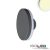 LED fali lámpa, kerek, IP54, 12 W, homok fekete, meleg fehér