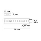 LED AQUA CRI930 Lineáris 48V flexibilis szalag, 8W, IP68, meleg fehér, 240 LED/m