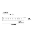 LED CRI940 Lineáris 48V flexibilis szalag, 13W, IP20, semleges fehér, 240 LED/m