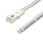 MiniAMP csatlakozó Female, 30cm, 2-pólusú, fehér, max. 3A.