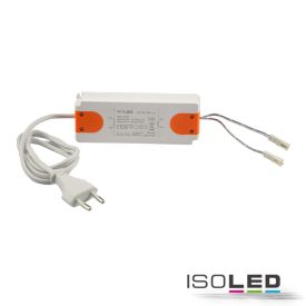   LED-es transzformátor MiniAMP 24V/DC, 0-50W, 120cm kábel lapos csatlakozóval, másodlagos 2 aljzat