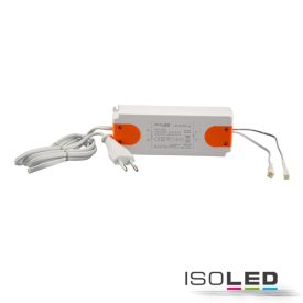   LED-es transzformátor MiniAMP 12V/DC, 0-50W, 120cm kábel lapos csatlakozóval, másodlagos 2 aljzat
