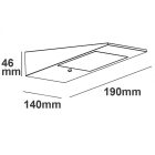 LED SOLAR fali lámpa HF mozgásérzékelovel, 2W, IP54, meleg fehér