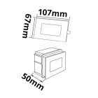 LED süllyesztett fali lámpa , 2.5W, IP65, ColorSwitch 3000K|4000K|6000K,tisztítódobozzal
