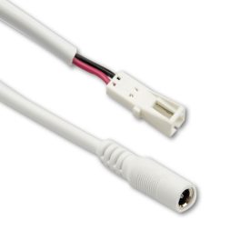   Adapter kerek dugóval female a MiniAmp noi-aljzat, 10cm, fehér