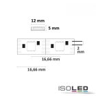 LED WS2815 Digitális SPI flexibilis szalag, 12V, 8W, IP68, RGB, 62 LED/m